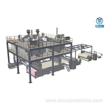 PP Spunbond Nonwoven Fabric Making Machine Double Beam